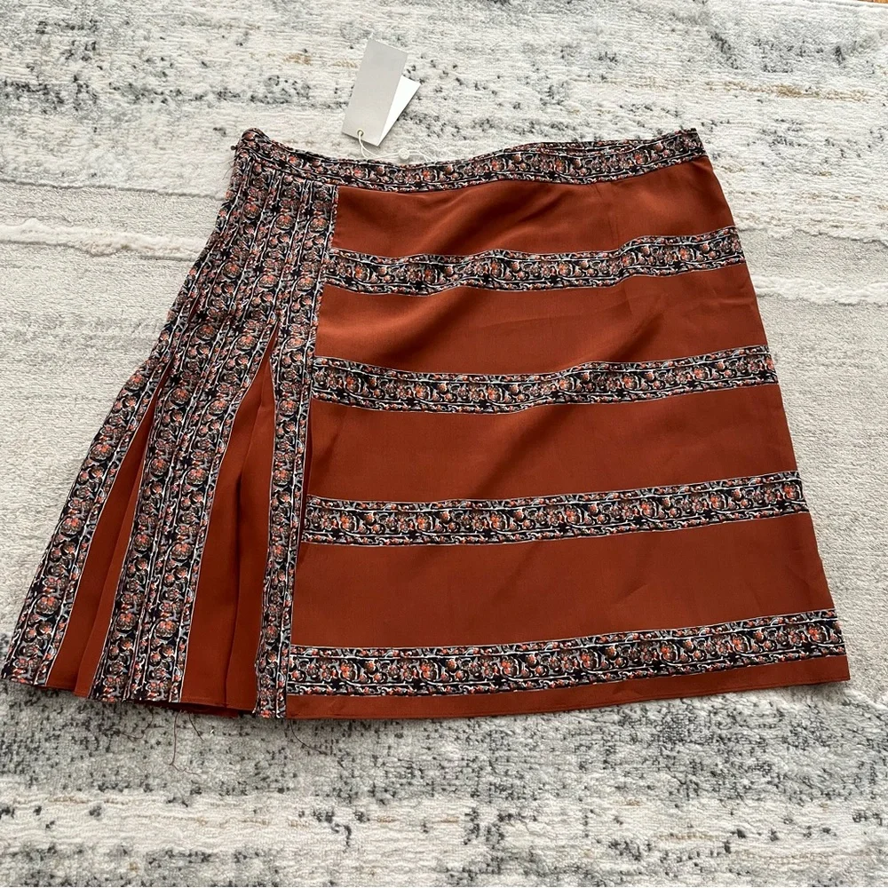 🆕 Tory Burch accordion pleat silk skirt
